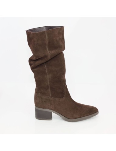 Brown suede Women's high boots