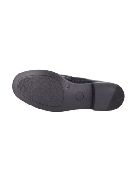 femmes mocassins de peau le noir W-COLSAN-BLACK