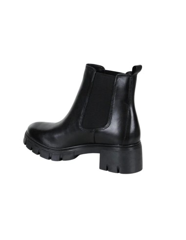Botines de mujer de piel liso color negro
