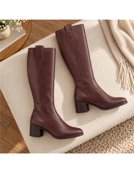 bottes femme de peau cuir W-FIANA-CUERO