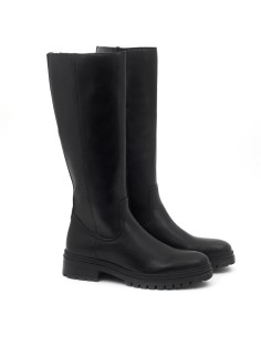 bottes femme de peau le noir W-GRISEL-BLACK 2