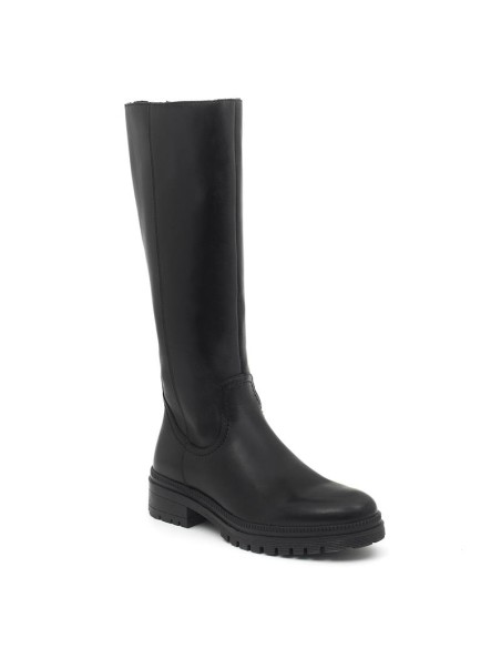 Botas de mujer de piel liso color negro