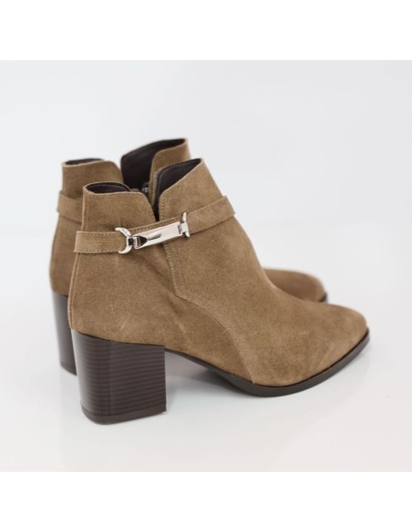 bottines femme de peau marron W-MAKTOR-BROWN