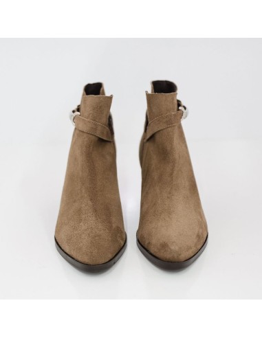 Brown leather women's boots