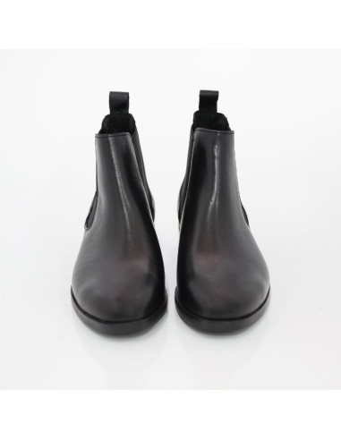Black leather women's boots
