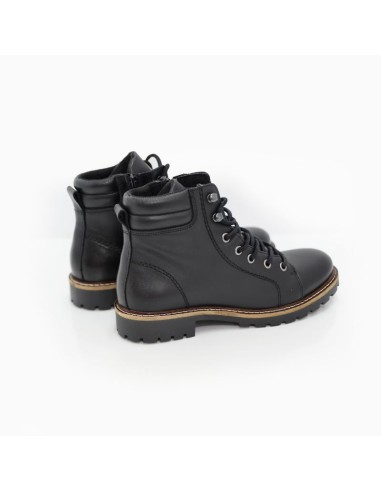 Black leather women's boots