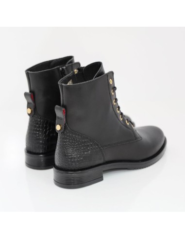 Black leather Women's high boots