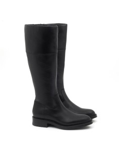 Botas de mujer de piel liso color negro 2