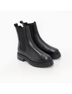 bottes femme de peau le noir W-RINBA-NEGRO