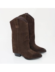 bottes femme suède marron W-SAMORI-MOKA