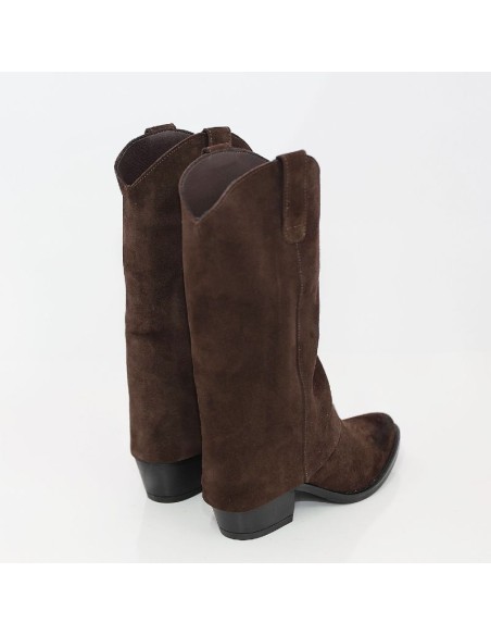 bottes femme suède marron W-SAMORI-MOKA