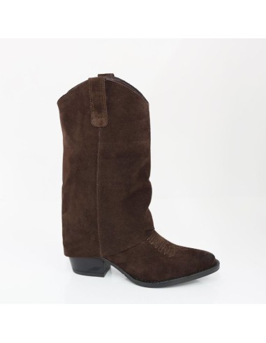 Brown suede Women's high boots