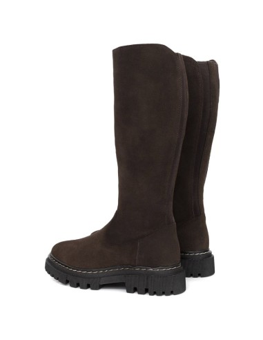 bottes femme suède marron W-SORUEGA-BROWN