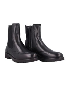 Black leather women's boots