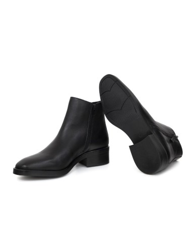 Black leather women's boots