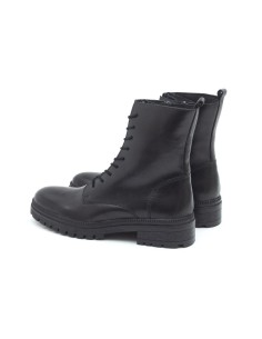Black leather women's boots 2