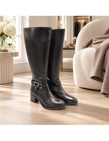 bottes femme de peau le noir W-IRNELA-BLACK