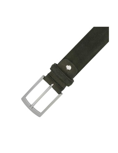 Green suede belt