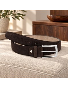 Ceinture suède marron B-SORTMEN-BROWN
