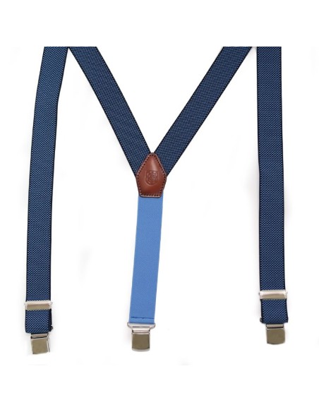 Blue elastic braces