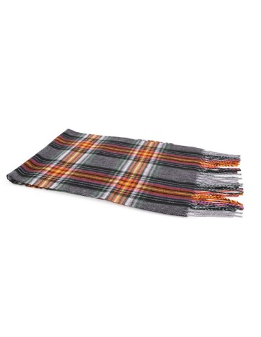 Grey Squared men's scarf