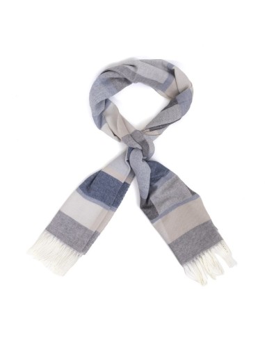 Foulard pour homme à carreaux bleu BUF-MICUA-BLUE