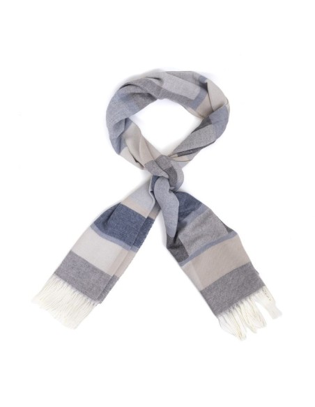 Blue Squared men's scarf