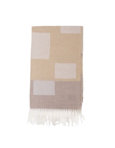 Beige Squared men's scarf