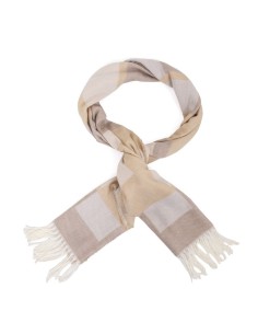 Foulard pour homme à carreaux beige BUF-MICUA-IVORY 2