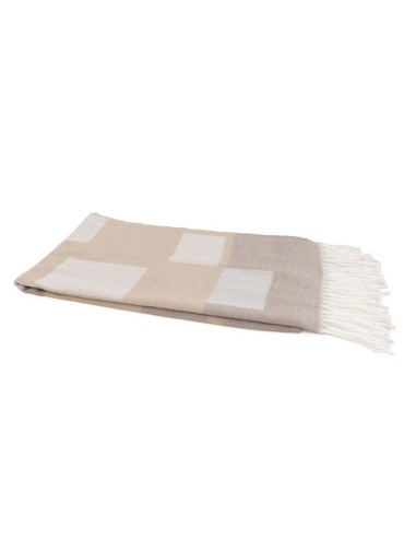 Beige Squared men's scarf