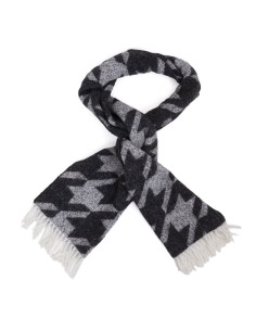 Black Printed men's scarf 2