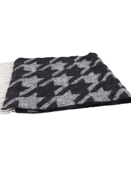 Bufanda para hombre estampada suaves al tacto color negro