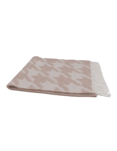 Bufanda para hombre estampada suaves al tacto color beige