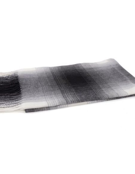 Bufanda para hombre a cuadros suaves al tacto color negro