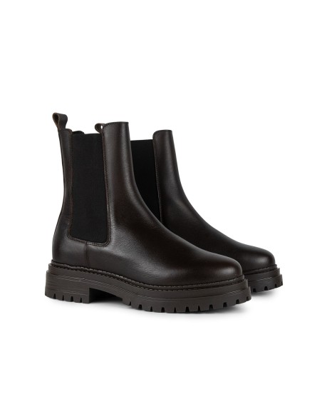 bottes femme de peau marron W-RINBA-TESTA