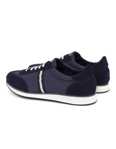 Sneakers de ante liso color azul