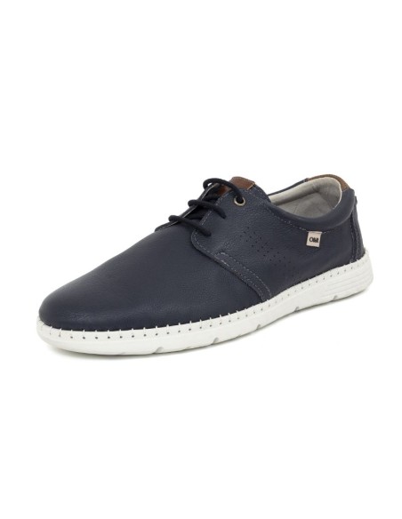 Blue nubuck derby