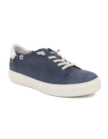 Blue nubuck sneakers
