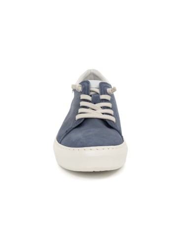 Blue nubuck sneakers