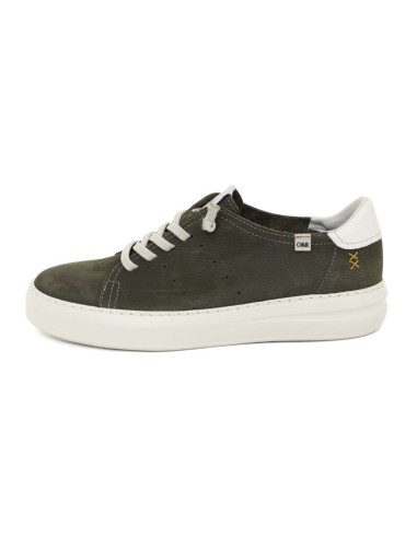 baskets nubuck vert NUCATI-GREEN