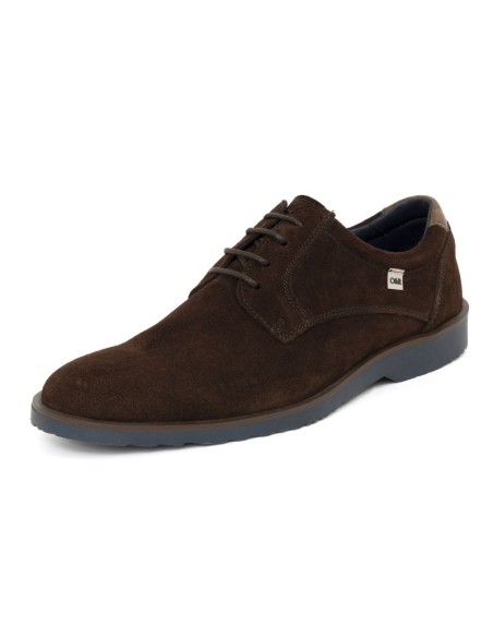 Brown suede derby