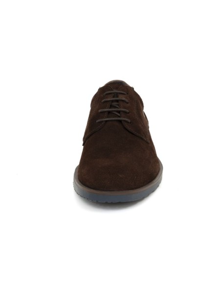 Brown suede derby