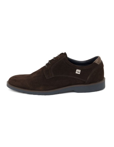 Brown suede derby