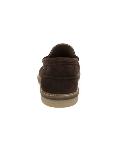 Brown suede moccasin