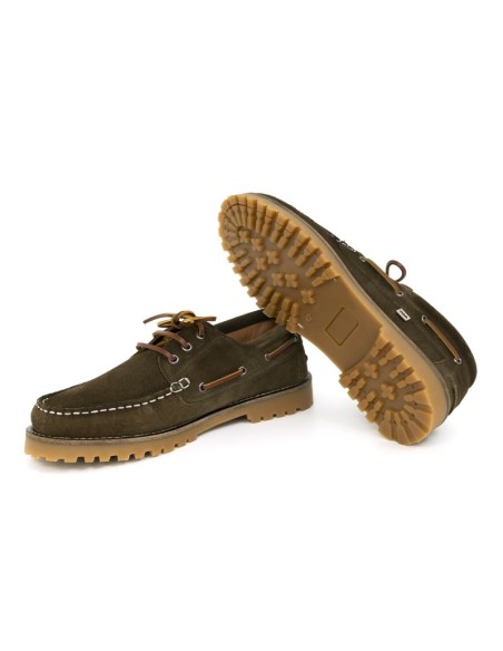 Nautique suède vert SUNI-KAKI