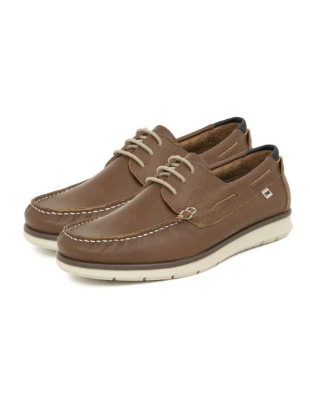 Light Brown leather boat shoe
