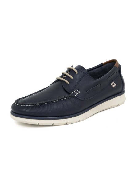 Nautique de peau cuir TUANE-NAVY