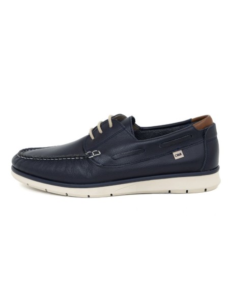 Nautique de peau cuir TUANE-NAVY