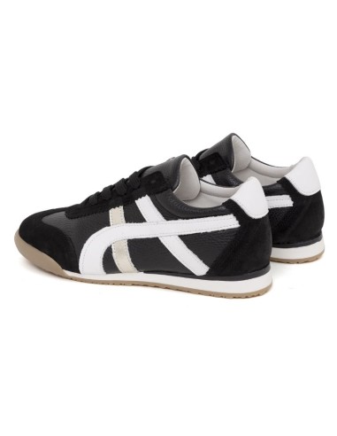 Black leather Women's sneakers