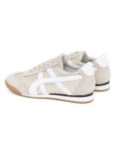 Deportivo de mujer de piel combinado de pieles color marrón 2